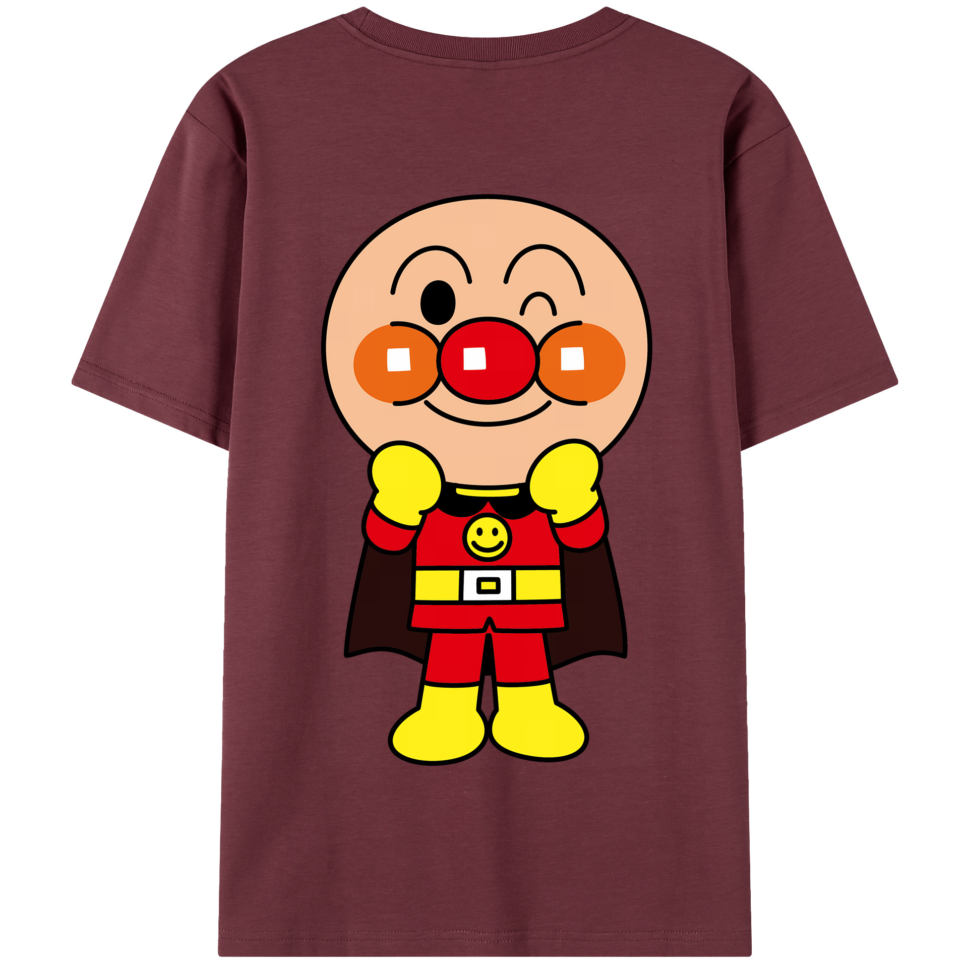 （画像用） アンパンマン Anpanman 綿100％半袖Tシャツ（背面プリント）
